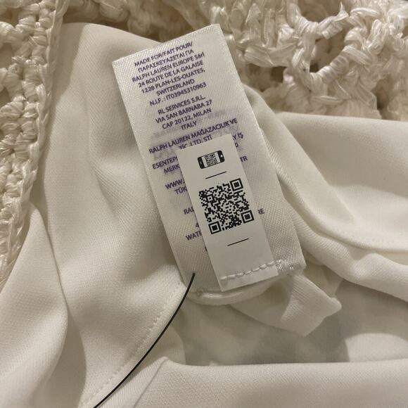 Ralph Lauren Collection Hand Crochet Sleeveless V-Neck Sweater Dress Silk Knit S - Picture 15 of 15